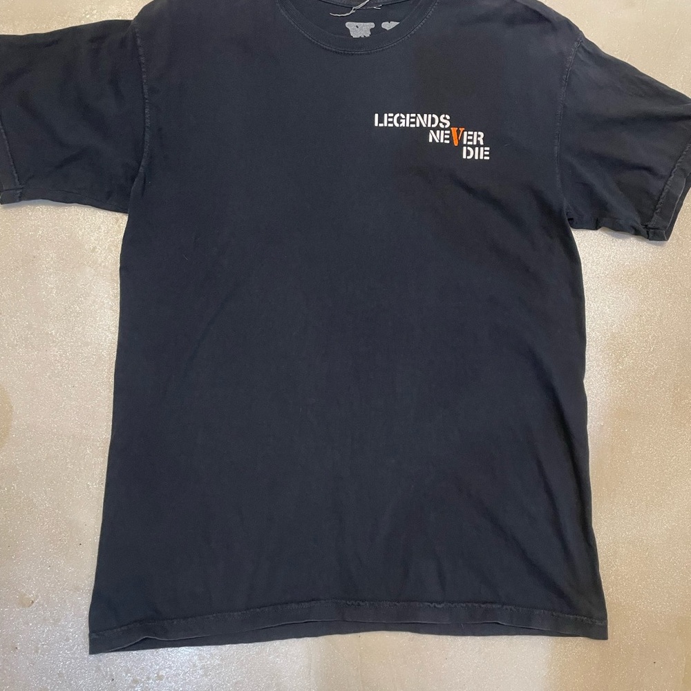 VLONE x Juice Wrld Legends Never Die 999 T-Shirt Mens Large Black Orange